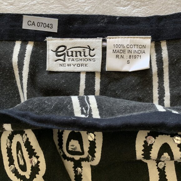 Vintage Gunit Fashions New York Women's Skirt with Sequins - Size Small S - Picture 7 of 16